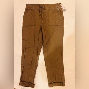 NWT, Forever 21 Women Pants in Deep Taupe, Size M, 100% Cotton